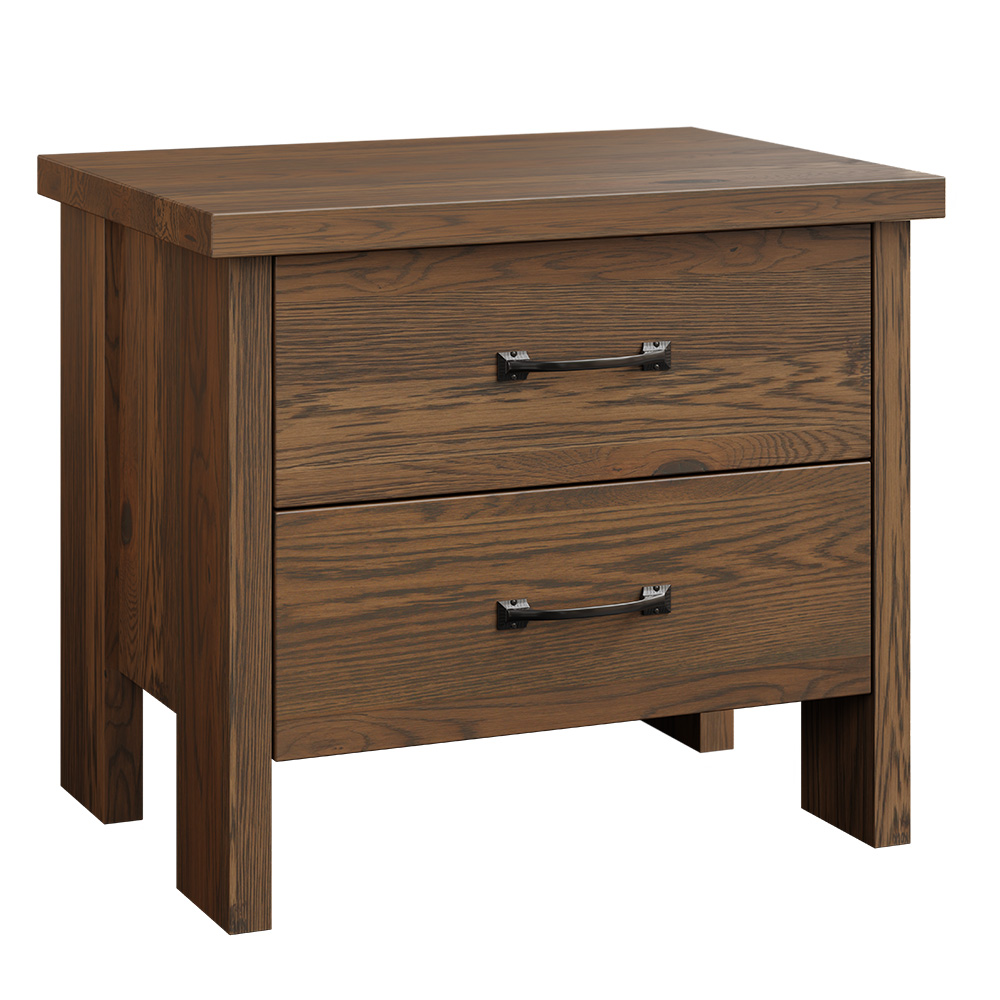 Cheyenne-2DR-Nightstand-Rustic White Oak-River Rock