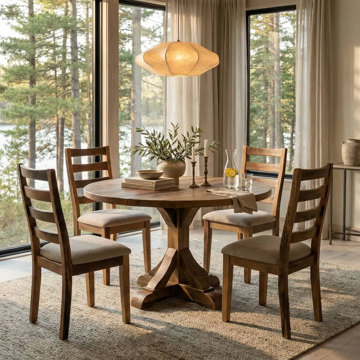 Durango Round Dining Table room setting