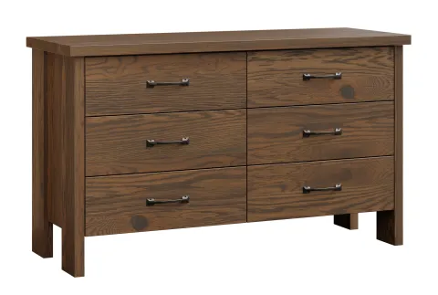 Cheyenne-6DR-Dresser-Rustic White Oak-River Rock