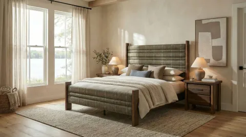 Durango Upholstered Bed lifestyle photo