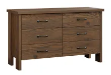 Cheyenne-6DR-Dresser-Rustic White Oak-River Rock