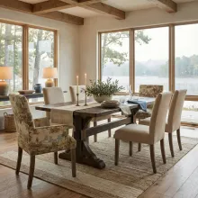 Durango Solid Top Dining Table room setting