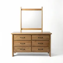 Fulton Dresser With Mirror straight view