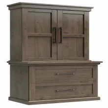 Santorini Office - Lateral File + 2 Door Hutch - 36 inch