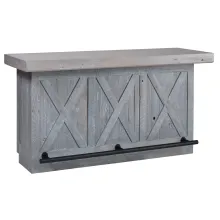 Urban Bar with Mini Fridge, Rear View