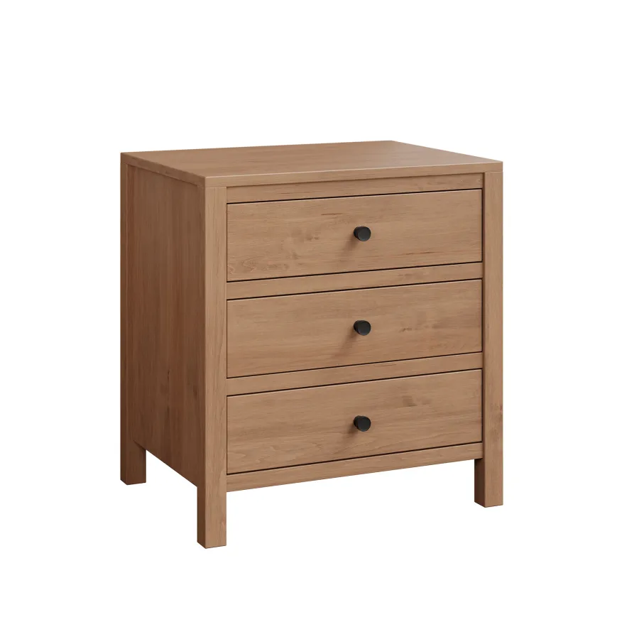 Amanda 3 Drawer Nightstand