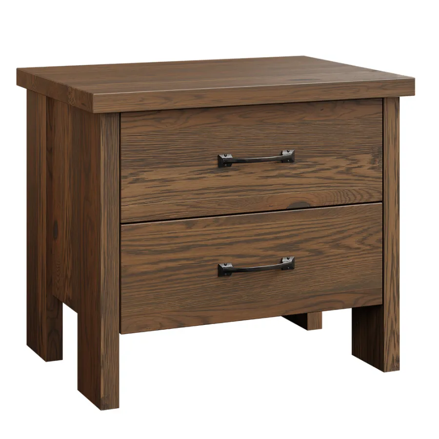 Cheyenne-2DR-Nightstand-Rustic White Oak-River Rock