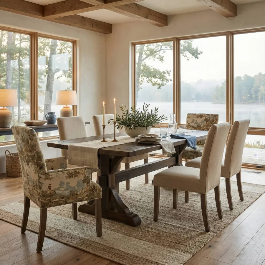 Durango Solid Top Dining Table room setting