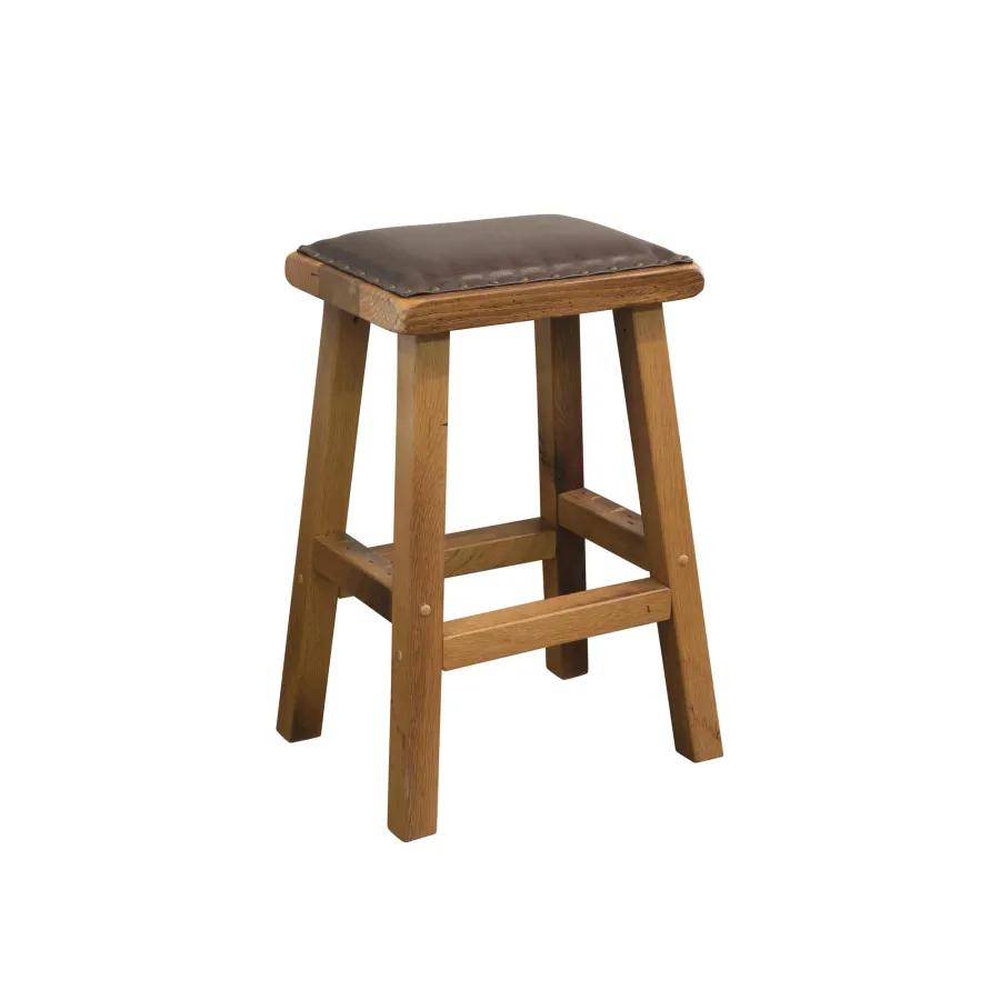 Leather Seat Bar Stool