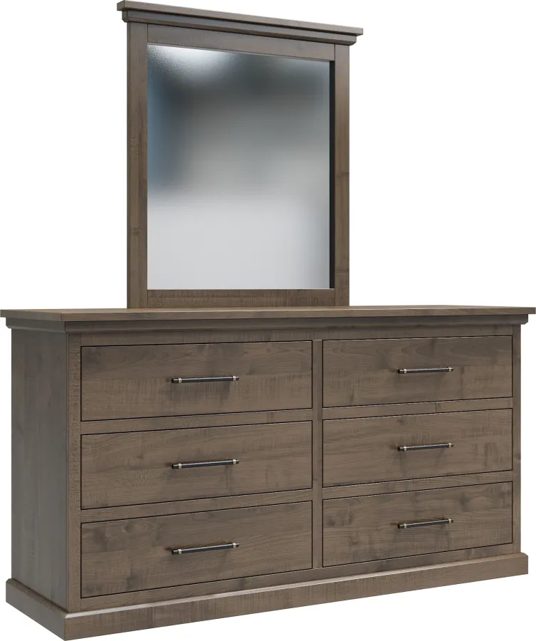Santorini 6 Drawer Dresser - 72 inch with mirror