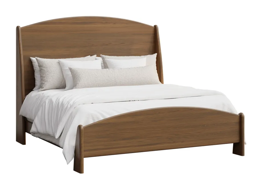 Urban Barnwood-Pueblo-King Bed-Rustic White Oak