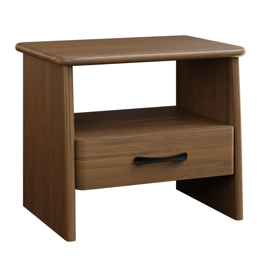 Urban Barnwood-Pueblo-Straight-Nightstand-Rustic White Oak